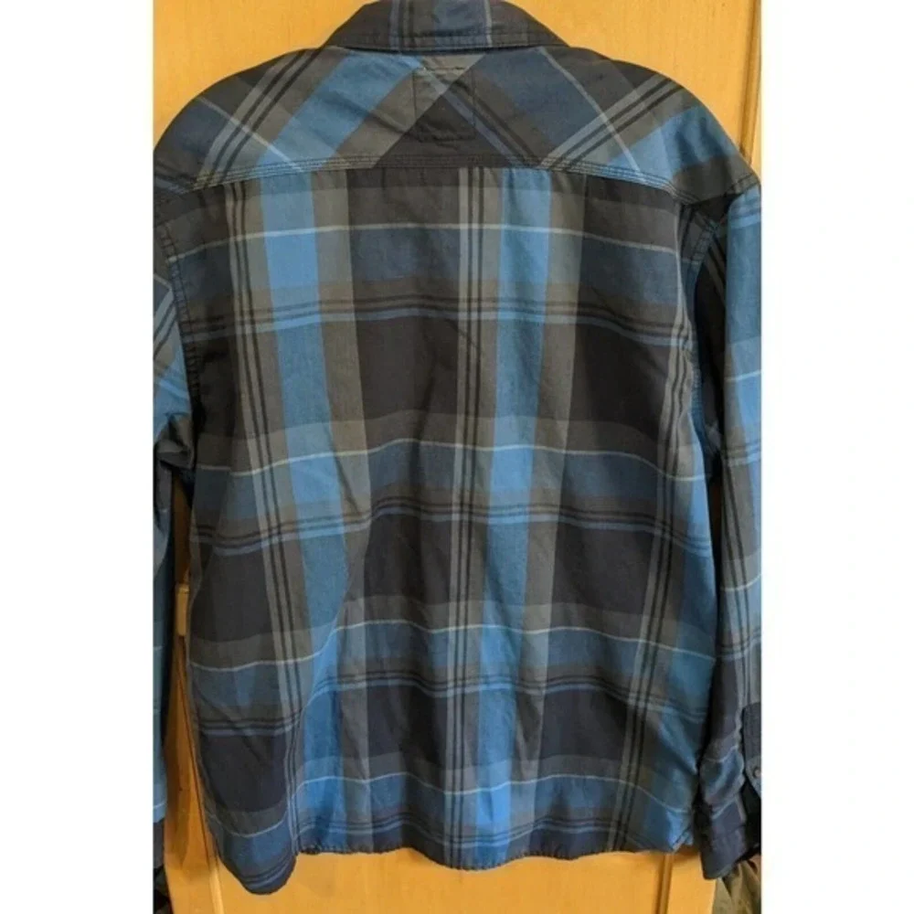 Levi Strauss Men's Large Button Plaid Shirt Lightweight Cotton‎